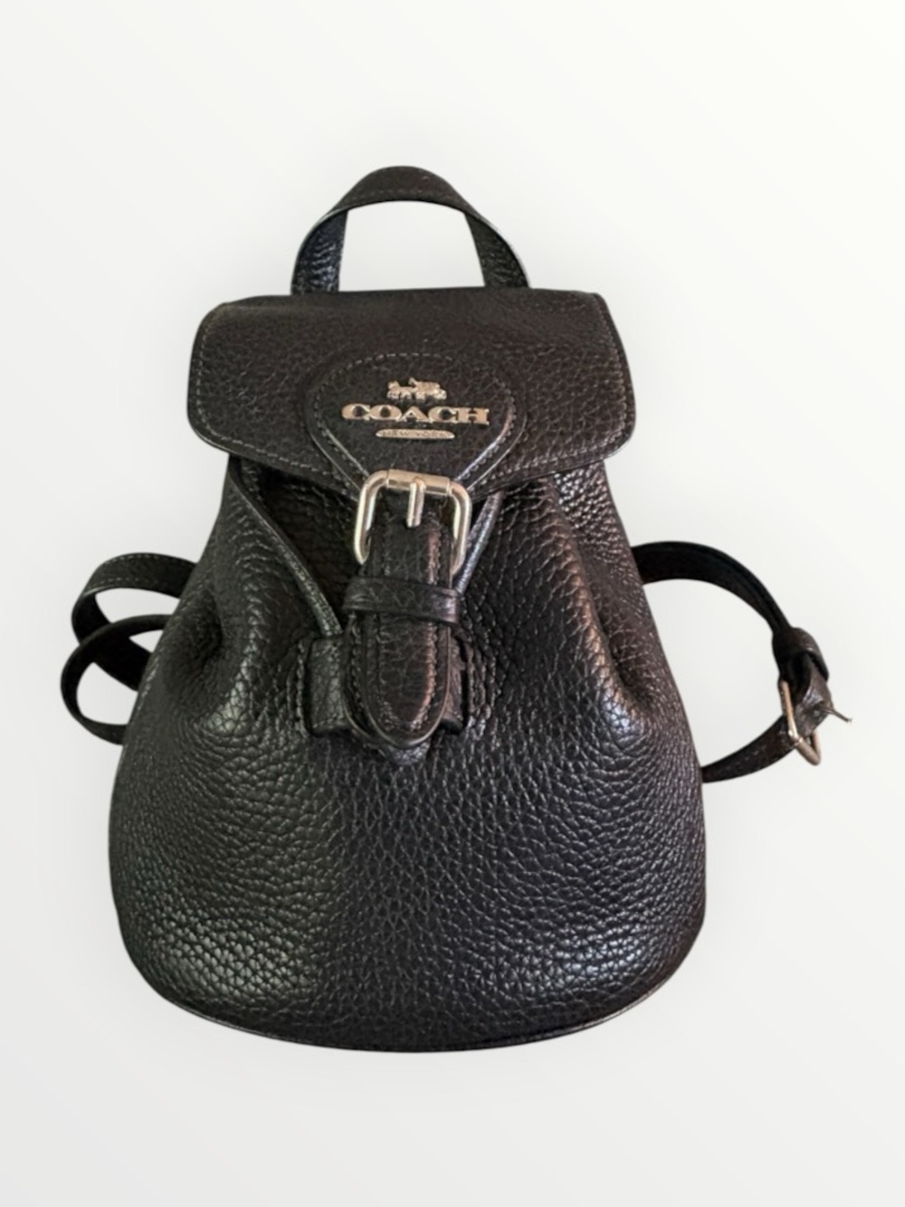 Coach Amelia Convertible 3-Way Backpack Crossbody Shoulder Bag Black CL408 - Picture 2 of 9